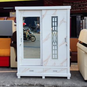 Lemari Baju 2 Pintu Sliding / Lemari Pakaian Pintu Geser 1