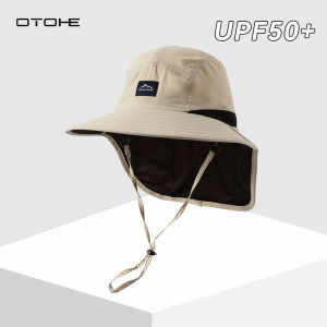 OTOHE หมวกกันแดดขนาดใหญ่หมวกกันแดดกันแดดหมวกกันแดดแบบพกพาหมวกชาวประมงหมวกปีกกว้างหมวกปีกกว้างป้องกันแสงแดดหมวกป้องกันรังสี UV สำหรับการเดินทางกลางแจ้งฤดูร้อน