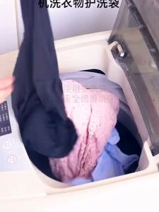Beg Dobi 米色洗衣袋 Beige Laundry Bag Set Washing Clothes 护衣袋洗衣机机洗专用细网袋洗毛衣内衣 Storage Bag Net Fine Mesh