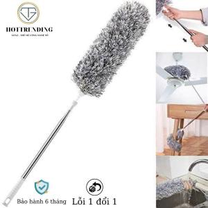Cây chổi lông tĩnh điện quét lau bụi mạng nhện trần nhà đa năng cán dài inox rút gọn kéo dài đến 280cm hàng loại 1