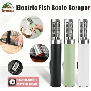 Termaya Electric Fish Scale Scraper Rechargeable Handheld Automatic Fish Remover Coconut Shredder Tool