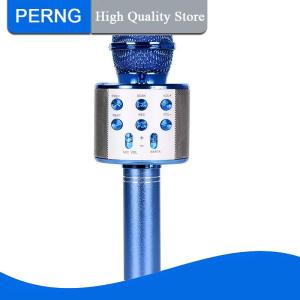 [PERNG] Tehe ไมโครโฟนคาราโอเกะไร้สายไมค์สำหรับโทรศัพท์มือถือร้องเพลงบลูทูธคอนเดนเซอร์ mikrofon บลูทูธสมาร์ทโฟนเสียงดีเจขนาดเล็ก