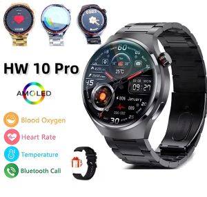 Original HW 10 Pro Waterproof Smart Watch Men Women 1.52 Inch 360*360 HD Screen Touch Screen Sport  Health Tracker Voice Calling Fitness  For Android Smartwatch