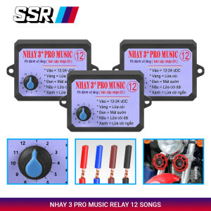2024 New 12v24v Universal Nhay 3+Pro Music for Horn Relay Horn Controller with 8/12 Sound Effect