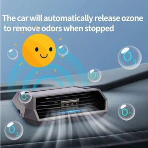 Solar Car Air Purifier With Number Plate Odor Removal Automotive Vehicle Solar Air Cleaning System Car Mounted Purifier USB