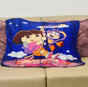 DORA Premium Character Printed Pillowcase (Queen-18 x 28 inches) - "Pillowcase Only"