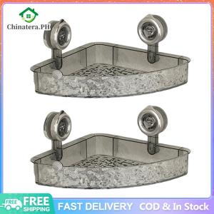 Suction Cup Bathroom Storage Shelf Multifunctional Triangular Storage Basket Clear Wall Caddy Bathroom Accessories