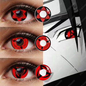 NARUTO COSPLAY SOOFTLENS | EYESHARE Normal seri kakashi mata Sharingan Lensa kontak