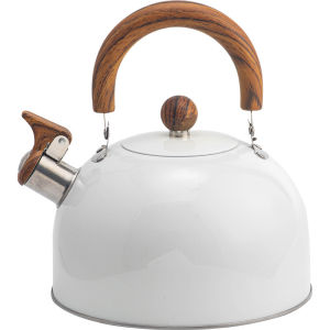 Wood Handle Whistling Kettle - Stovetop Boiling Water Takure - Classic Kitchen Appliance Large capacity2.5 Liters