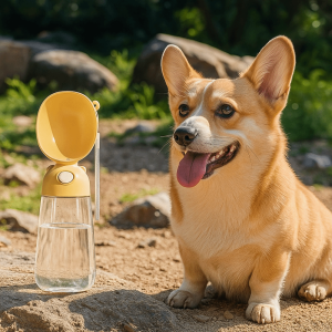 R1A9M Portable Dog Drinking Bottle Plastic Leak Proof Pet Water Cup Easy To Clean Removable Puppy Water Bottle For Dogs Puppy