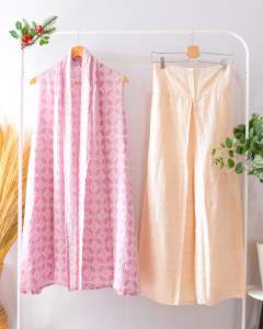 ONE SET OUTER BATIK TANPA LENGAN OUTWEAR KONDANGAN ARISAN FORMAL CASUAL ATASAN BATIK OUTER WANITA BATIK MODERN LILAC SETELAN BAWAHAN
