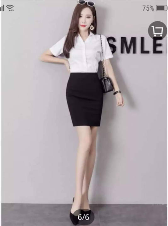 korean fashion office skirt pencil | Lazada PH