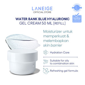 LANEIGE Water Bank Blue Hyaluronic Gel Cream Refill 50 ml - Pelembab untuk Menyeimbangkan Kadar Minyak dan Menjaga Skin Barrier