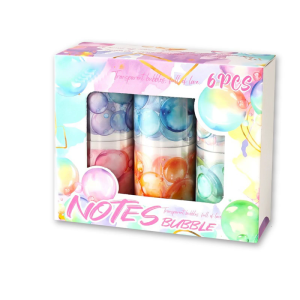 ศิลปะบับเบิ้ลปลอดสารพิษเทปกาวสำหรับงานประดิษฐ์อุปกรณ์การเรียนและสติ๊กเกอร์ตกแต่งผนังม้วนสีน้ำในสีน้ำในฝัน