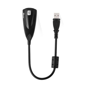 USB 7.1 Sound Card External USB Audio Jack Interface USB To 3.5mm Jack Soundcard Adapter for Laptop PC PS4 Headset Mic