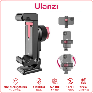 ULANZI ST-27 - Ngàm Kẹp Kim Loại Dành Cho Điện Thoại Và Mic Không Dây Tích Hợp x3 Cold Shoe Mount Và Xoay 360°