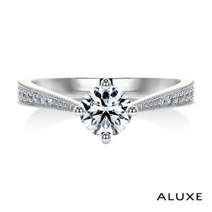 ALUXE 0.30 Carat FVS2 18K Gold/PT950 Engagement Ring Harmony from the A Wink A LOVE Series RS0770