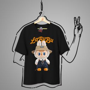 Kaos Labubu Desain Karakter Lucu Lengan Pendek Katun Adem untuk Anak & Dewasa