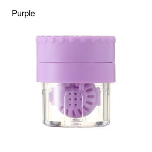 UNIITY Phụ kiện kính mắt Có thể xoay được Di động Hộp đựng ống kính Giá đựng kính Hộp đựng kính áp tròng Hộp đựng ống kính