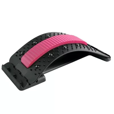 Back Stretcher Device with Magnetic Points Magnet Pain Relief Yoga Training Stretching Adjustable Lumbar Support Home