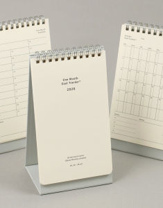 2026 One Month Goal Tracker Desk Calendar ปฏิทินตั้งโต๊ะ