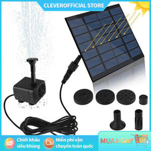 ⚡Miễn Phí Vận Chuyển⚡Máy bơm phun nước năng lượng mặt trời 1.8W 7V với 6 vòi phun nước cho bể chim ao vườn và những nơi khác