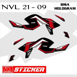 STRIPING VIXION NVL YAMAHA NEW VIXION LIGHTNING REDBULL BISA HOLOGRAM SEMIFULL NVL 21
