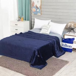 ผ้าห่มนาโนรุ่นหนานุ่มสีพื้น 6 ฟุต Hilton (1.2kg)