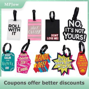 【MPJow】 1PC Travel Accessories Luggage Travel Tag Silica Gel Suitcase Labels Name ID Address Tags Baggage Boarding Tag Portable Label