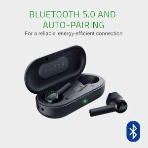 Razer Hammerhead True Wireless Bluetooth 5.0 Earbuds IPX4 with Charging Case