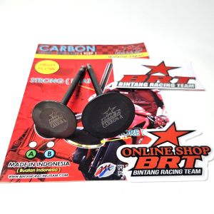 PAYUNG KLEP BRT Valve Carbon IN EX Klep Racing 31 25 34 29 36 31 Batang 5mm 5 mm Klep KLX 150 CRF 150 TIGER HEAD BRT