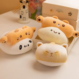 SDRYHTDH Soft Rolling Pin Cat Plush Toys Big Eyes Cartoon Dough Cat Plush Doll Stuffed Toys Smile Rolling Pin Dog Plush Doll Childrens Toys
