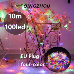 [ BUY 1 TAKE 1 ]10M 100 LED Outdoor Christmas Christmas Wedding Party Decorations Holiday 220V Garland Lighting 10m String Lights