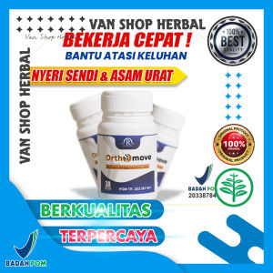 ORTHOMOVE Original Obat Saraf Kejepit Nyeri Sendi Tulang Asam Urat Rematik Herbal Asli 30 Kapsul