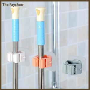 [The Fayshow] Treo tường Lau chủ Bàn Chải Chổi móc áo ô Clip phòng tắm lưu trữ giá
