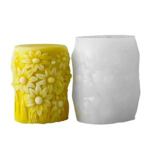 Flowers Pillar Silicones Mould Ornament Molds Cylinder Molds Casting Mould Epoxy Resin Molds Craft Supplies