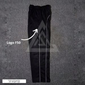 Celana Training Saku Resleting Logo ADS F50 Model Garis Pinggir Warna / Training Pria Wanita / Celana Training Warna Hitam / Celana Training Pria Wanita Panjang Running Jogging Gym Fitness Senam / Celana Training / Celana Training Panjang Berkualitas