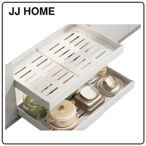 【JJ HOME】Extendable Pull- Out Drawer Organizer/ Kitchen Storage / Condiments Storage /Cabinet Storage