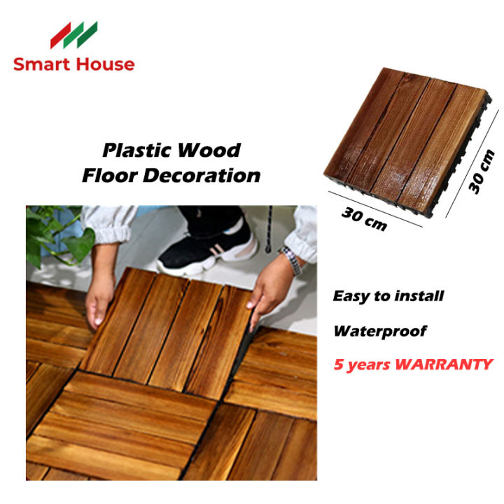 DIY wood plastic composite floor patio garden swimming pool balcony