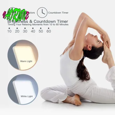 [rooqs]Light Therapy Lamp 10000 Lux Therapy Light Mood-Lifting SAD Light Therapy Lamp Emotional Wellness Therapy Lamp