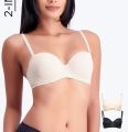 BENCH- TUR0025 Women's 2-in-1 Pack Strapless Push Up Bra. 
