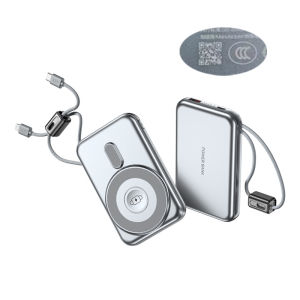 【CCC certification+QR Code】3-in-1 PD 22.5W Magnetic Power Bank 10000mah Ultra-Slim Power Bank with Cable Portable Battery
