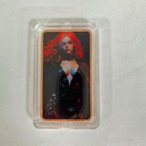 【discount store】1ozCopper Plated Commemorative Coin Colorful Art Lady Design World Countries Collectible Challenge Coin Home Decor Souvenir Gift
