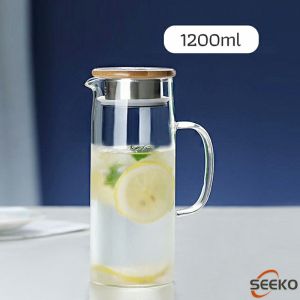 Seeko Heat Resistant Kettle Jug Glass Water Jar Hot and Cold Juice Coffee Tea 1500ml