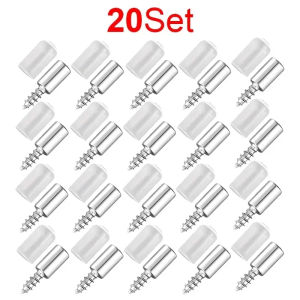 50/12 Set Cross Self-tapping Screw with Rubber Sleeve Wardrobe Cabinet Partition Support Glass Laminate Hard Nonslip Hardware