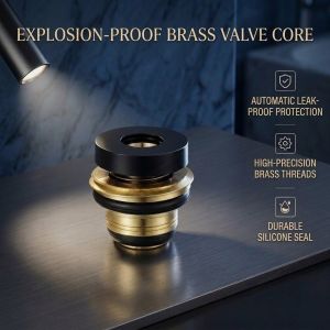 Universal Faucet Washer Brass Automatic Water Stop Valve Core G1/2 Sapatilya sa Gripo Leak Proof Rubber Gasket Spring Check Seal