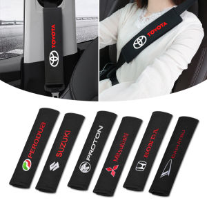 【COD+IN STOCK+Fast Delivery】2pcs Car Seat Belt Pads Shoulder Sheath Universal Car Seat Belt Cover black Cotton Car Shoulder Protector Strap Pad Cushion Cover for TOYOTA Car Seat Belt Shoulder Pads Strap Harness Covers Shoulder Pad Seat Belt Cover