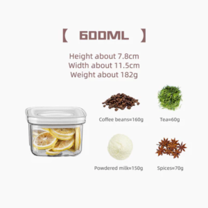 Milk Storage Container Leakproof Airtight Container For Coffee Powder Food Plastic Canister With Lid