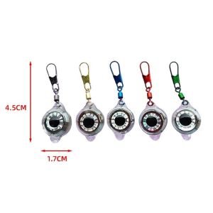 SJJL 5pcs 5 cái Đèn dụ cá Thiết kế hình mắt Kích thước nhỏ Mồi câu cá phát sáng Chống thấm nước Vật liệu phát sáng Mồi câu cá chống thấm nước Để thu hút cá