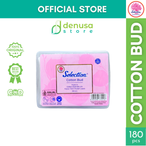 SELECTION MEDISOFT Kapas Pembersih Wajah Makeup Tebal Tipis Cotton Ball Bud Hijau Biru Lembut Halus